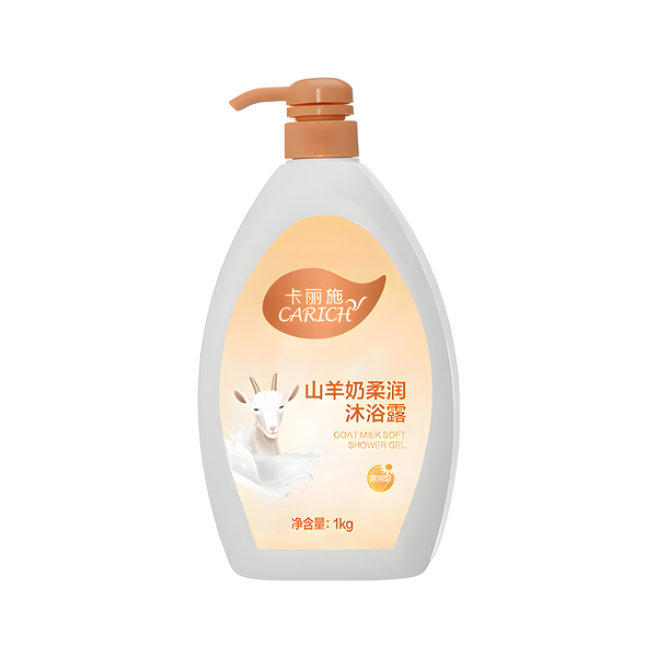(Кол-во в коробке 20 шт) CARICH Увлажняющий смягчающий гель для душа с молоком горной козы 1 кг