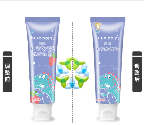 (Кол-во в коробке 48 шт) BLUE POINT children‘s toothpaste/BULE POINT детская зубная паста 60г