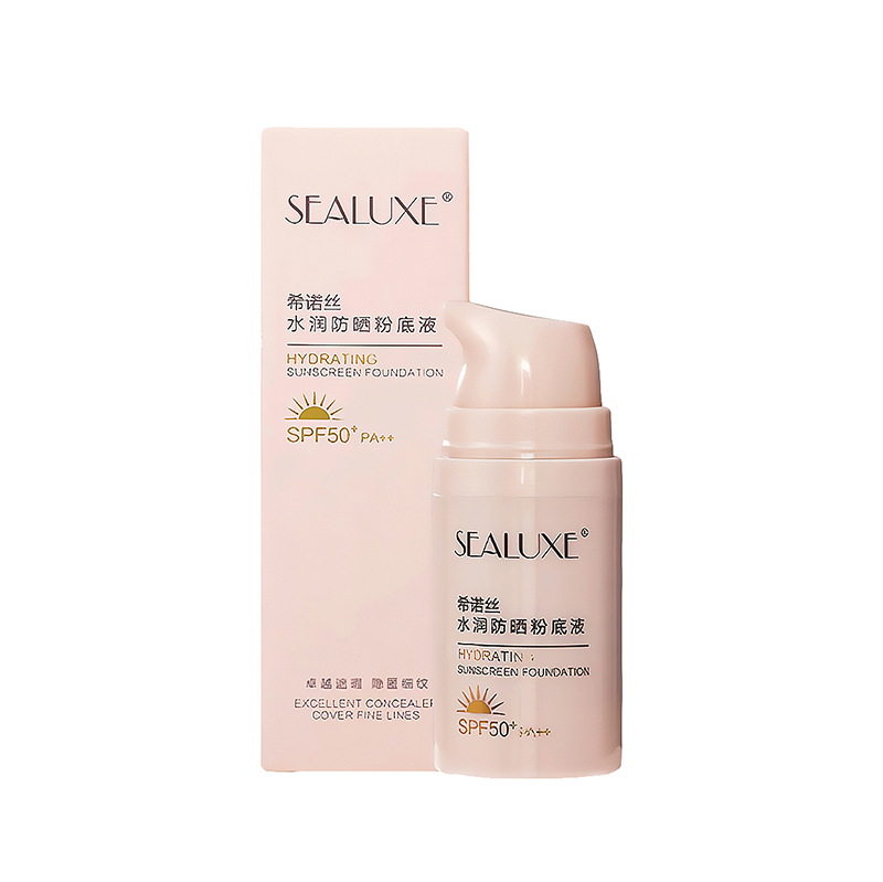 (В коробке 20 шт) SEALUXE Увлажняющий солнцезащитный тональный крем 30 мл