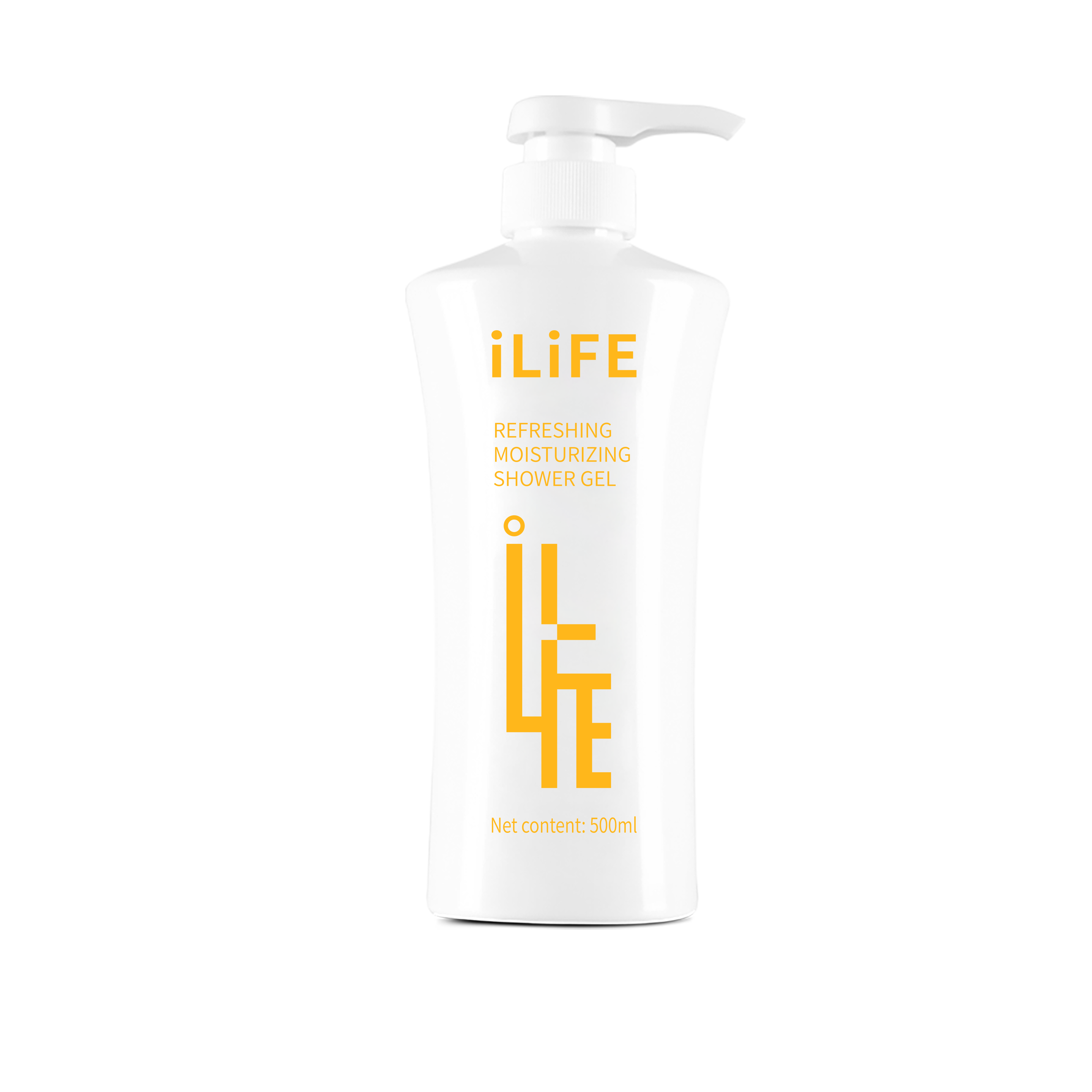 iLiFE гель для душа 500 мл, увлажняющий и освежающий (англо-русская версия).